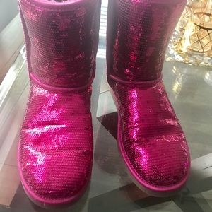 Authentic deep pink Uggs